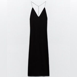 Zara Rhinestone Strap Knit Dress